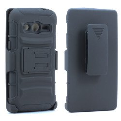 Samsung Galaxy Avant G386 Armor Holster Combo Belt Clip (Black)
